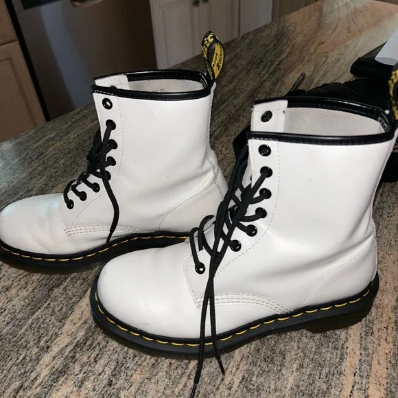 White Dr. Martens - Picture 1 of 6
